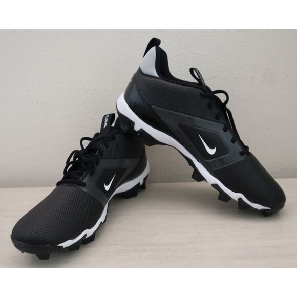 Nike FQ3875-001 Men's Sz 11W Black Alpha Menace 4 Shark Molded Football Cleats - Picture 1 of 11